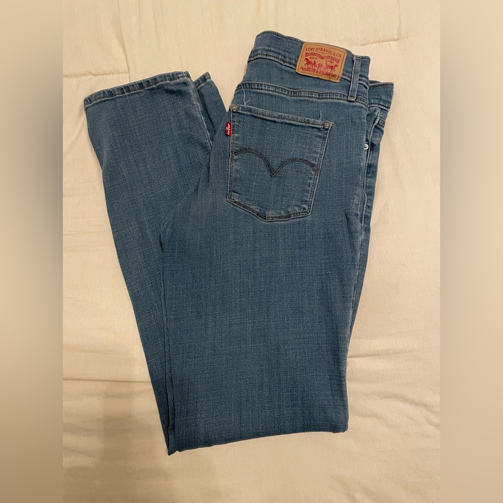 Levi's 314 Shaping Straight Light Blue Denim
